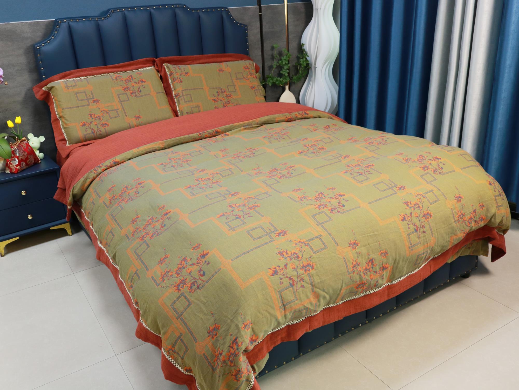  全（quán）棉（mián）色織提花四件套