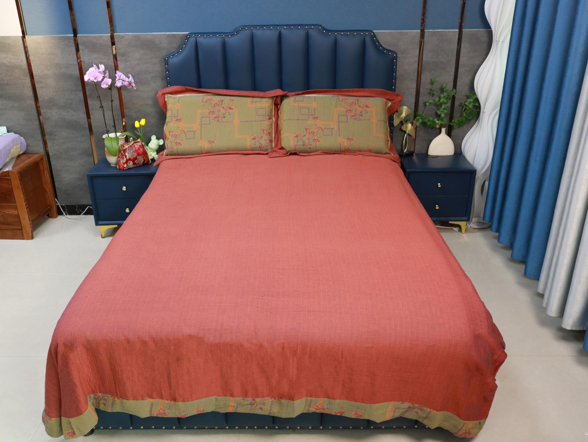  全（quán）棉色織提花四件（jiàn）套